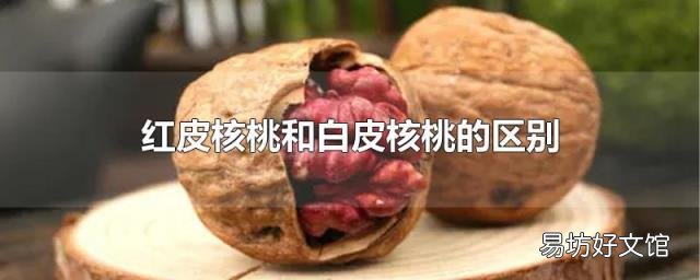 红皮核桃和白皮核桃的区别
