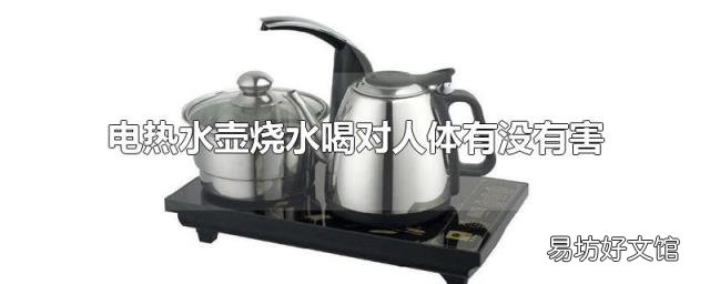 电热水壶烧水喝对人体有没有害