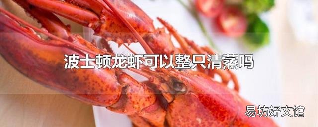 波士顿龙虾可以整只清蒸吗