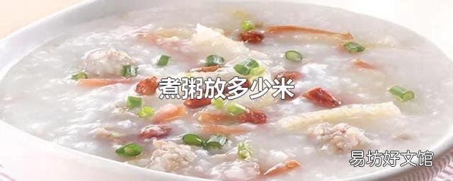 煮粥放多少米