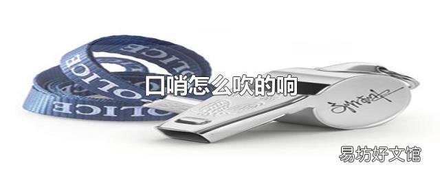 口哨怎么吹的响