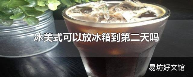 冰美式可以放冰箱到第二天吗