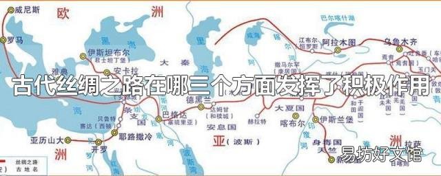 古代丝绸之路在哪三个方面发挥了积极作用