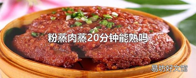 粉蒸肉蒸20分钟能熟吗
