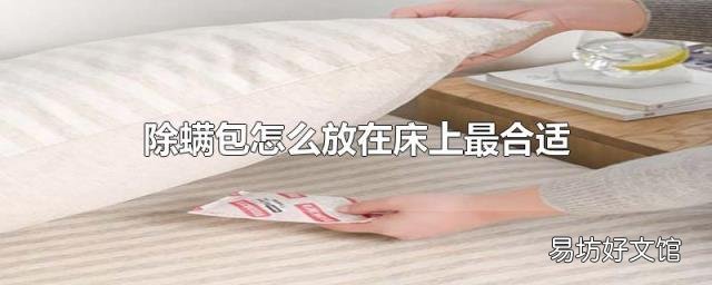 除螨包怎么放在床上最合適