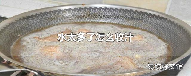 水太多了怎么收汁