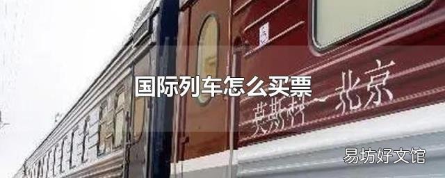 国际列车怎么买票