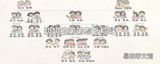 奶奶的弟弟怎么称呼