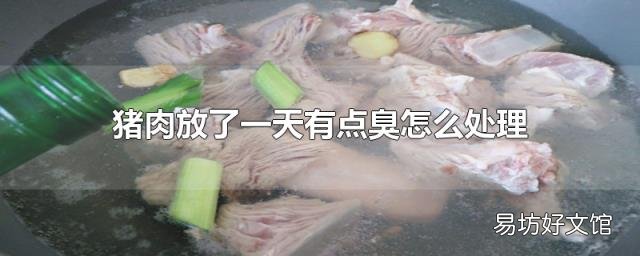 猪肉放了一天有点臭怎么处理