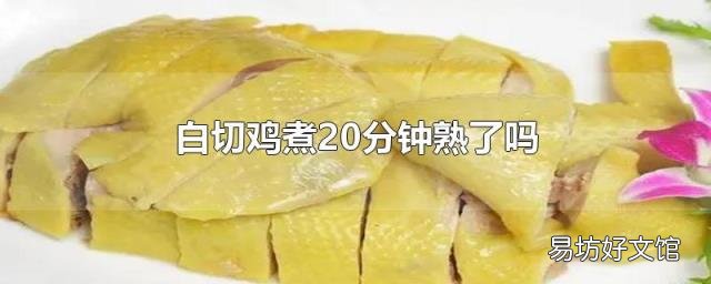 白切鸡煮20分钟熟了吗