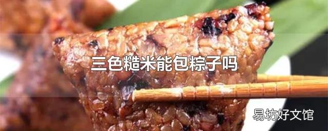 三色糙米能包粽子吗