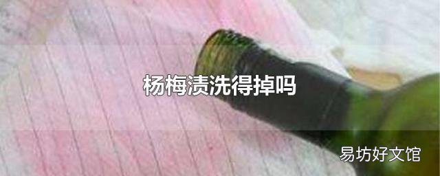 杨梅渍洗得掉吗