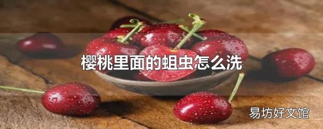 樱桃里面的蛆虫怎么洗