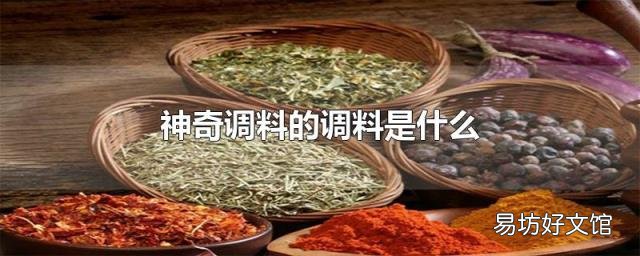 神奇調料的調料是什么