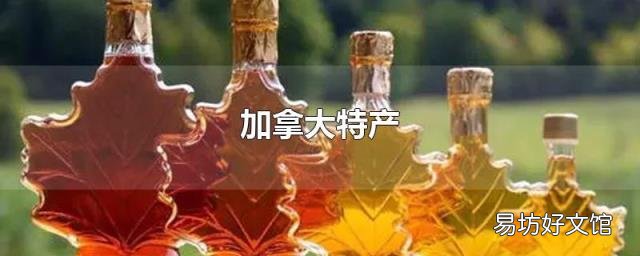 加拿大特产