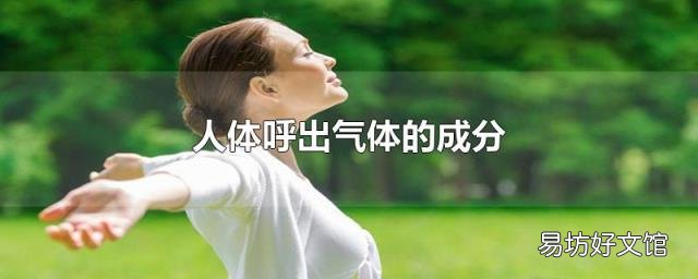 人体呼出气体的成分