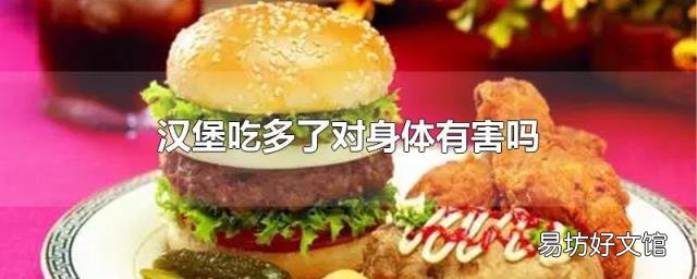 汉堡吃多了对身体有害吗