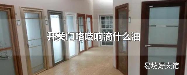 开关门咯吱响滴什么油
