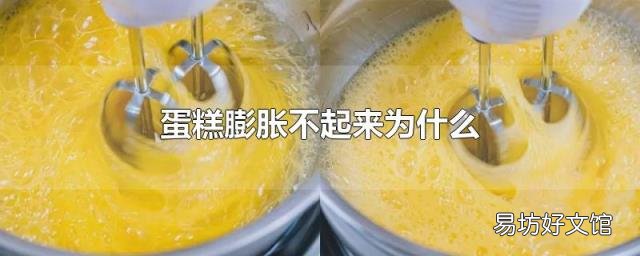 蛋糕膨胀不起来为什么