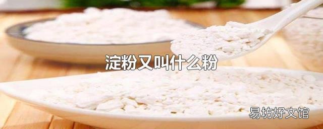 淀粉又叫什么粉