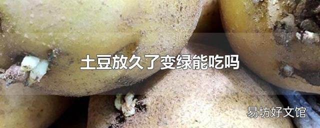 土豆放久了变绿能吃吗