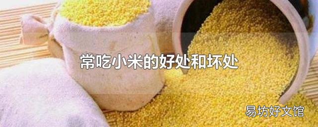 常吃小米的好处和坏处