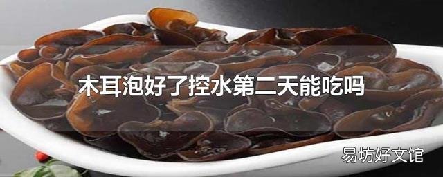 木耳泡好了控水第二天能吃吗