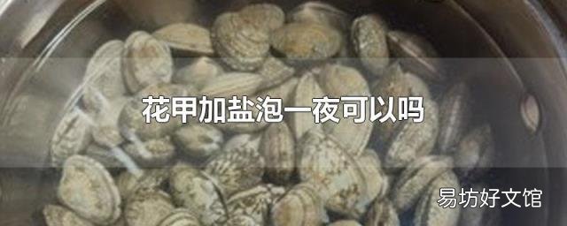 花甲加盐泡一夜可以吗