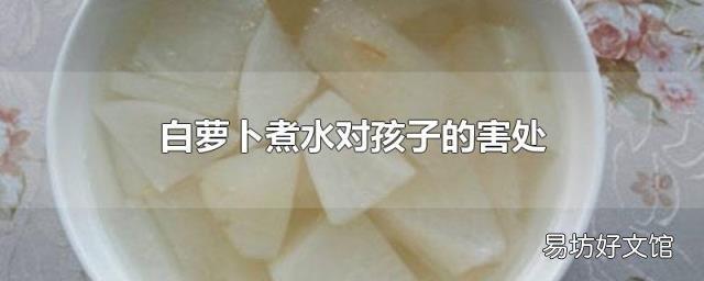 白萝卜煮水对孩子的害处