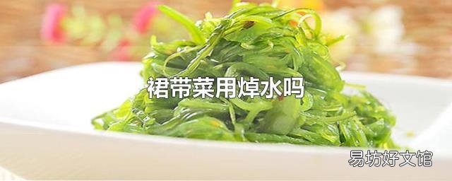 裙带菜用焯水吗