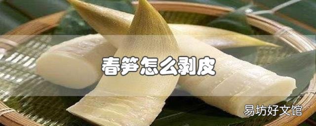 春笋怎么剥皮