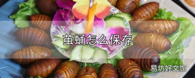 茧蛹怎么保存